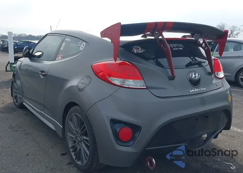 2015 Hyundai Veloster Turbo из США, поврежденный, VIN KMHTC6AE5FU237789